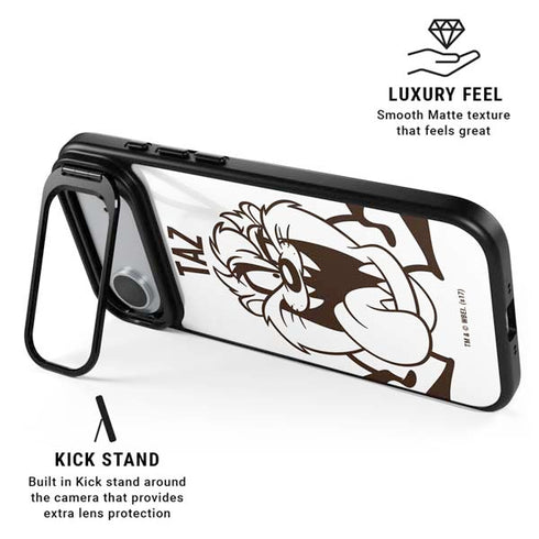 Looney Tunes Taz Big Head iPhone 17 Air Kickstand Case