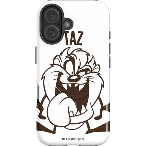 Looney Tunes Taz Big Head iPhone 17 Magsafe Impact Case