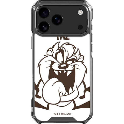 Looney Tunes Taz Big Head iPhone 17 Pro Max Clear Case