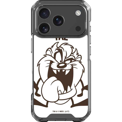Looney Tunes Taz Big Head iPhone 18 Pro Clear Case