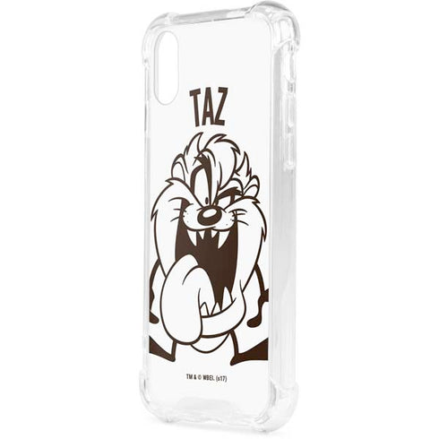 Looney Tunes Taz Big Head iPhone XS Clear Case