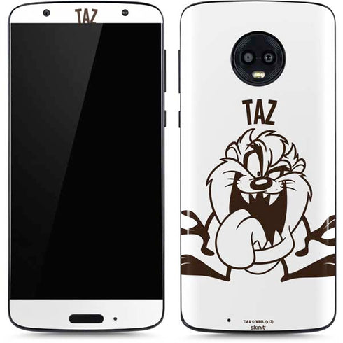 Looney Tunes Taz Big Head Moto G6 Skin