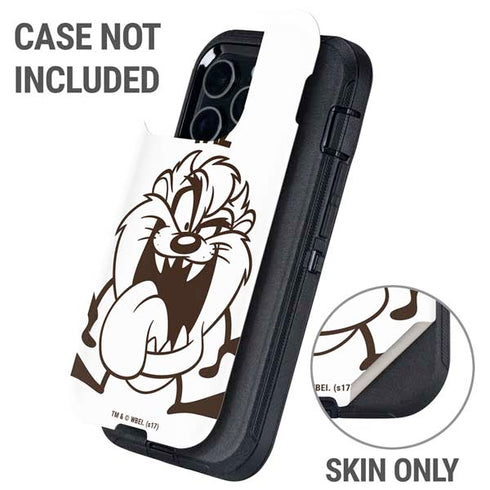 Looney Tunes Taz Big Head Otterbox Defender iPhone Skin