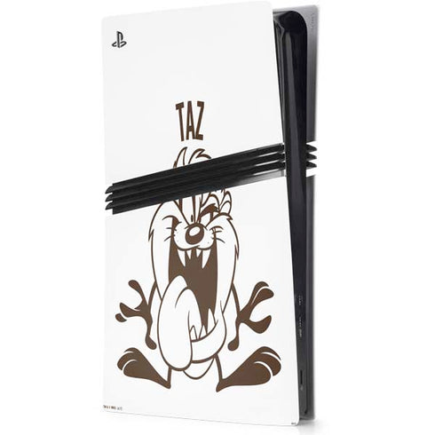 Looney Tunes Taz Big Head PS5 Pro Console Skin