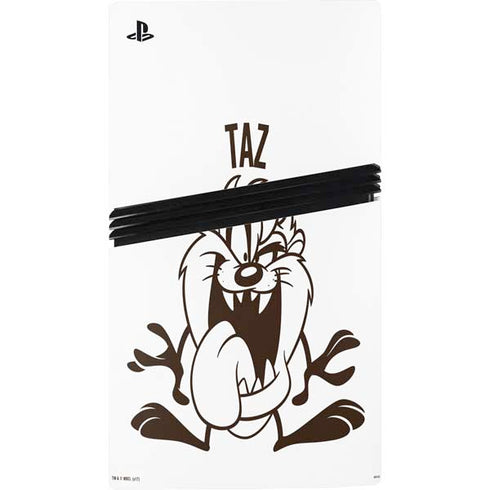 Looney Tunes Taz Big Head PS5 Pro Console Skin