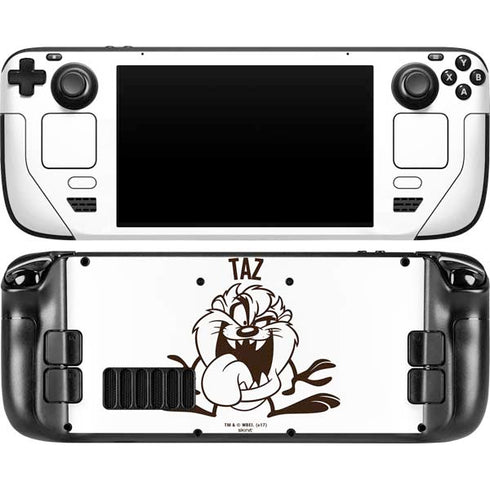 Looney Tunes Taz Big Head Steam Deck Handheld Gaming Computer OLED Skin