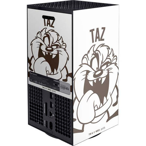 Looney Tunes Taz Big Head XBox Series X Digital Edition Console Skin