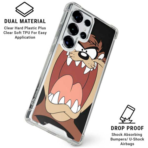 Looney Tunes Taz Galaxy S25 Ultra Clear Case