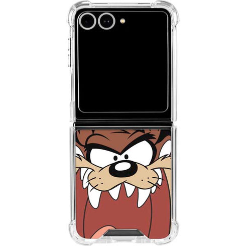Looney Tunes Taz Galaxy Z Flip7 Clear Case