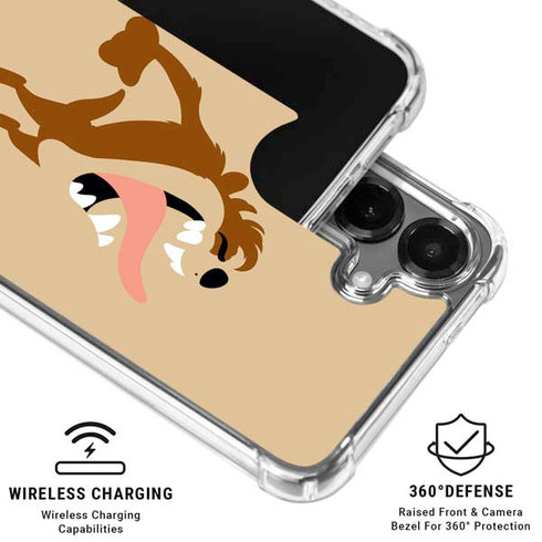 Looney Tunes Taz Identity Galaxy S26 Plus Clear Case