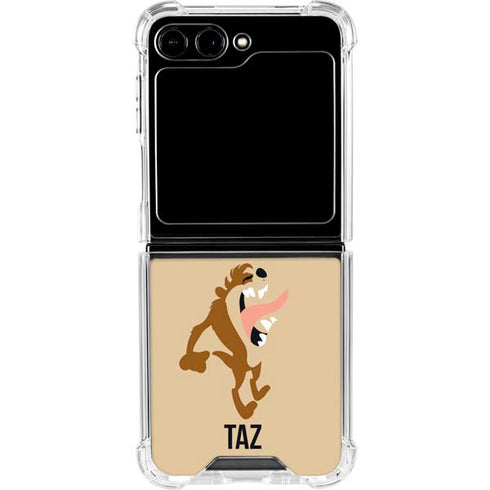 Looney Tunes Taz Identity Galaxy Z Flip6 Clear Case