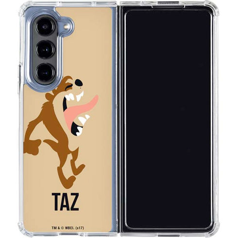 Looney Tunes Taz Identity Galaxy Z Fold5 5G Clear Case