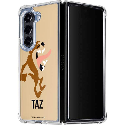 Looney Tunes Taz Identity Galaxy Z Fold5 5G Clear Case