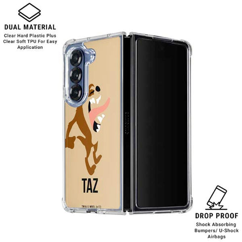 Looney Tunes Taz Identity Galaxy Z Fold6 Clear Case