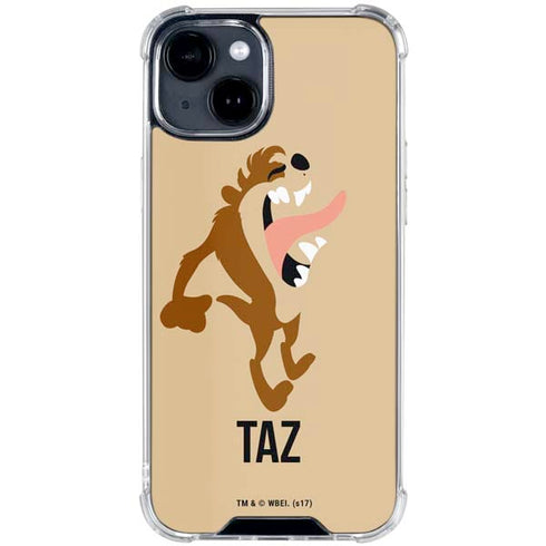 Looney Tunes Taz Identity iPhone 15 Clear Case