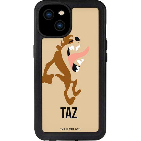 Looney Tunes Taz Identity iPhone 15 Plus Waterproof Case