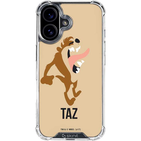 Looney Tunes Taz Identity iPhone 16 Clear Case