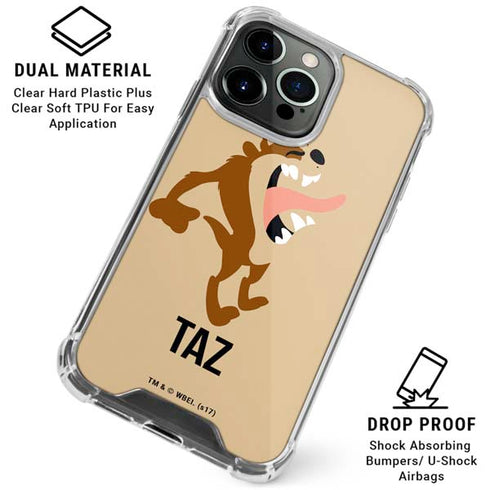 Looney Tunes Taz Identity iPhone 16 Pro Max Clear Case