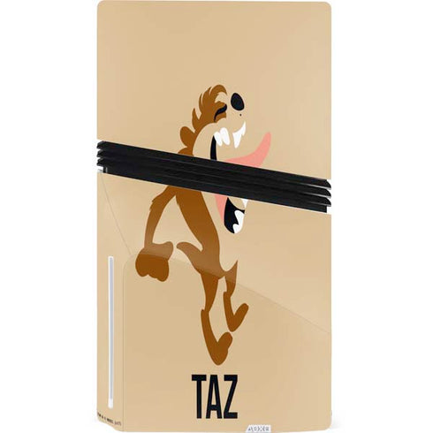 Looney Tunes Taz Identity PS5 Pro Disk Console Skin