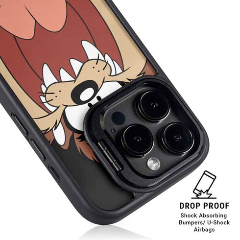 Looney Tunes Taz iPhone 15 Pro Kickstand Case