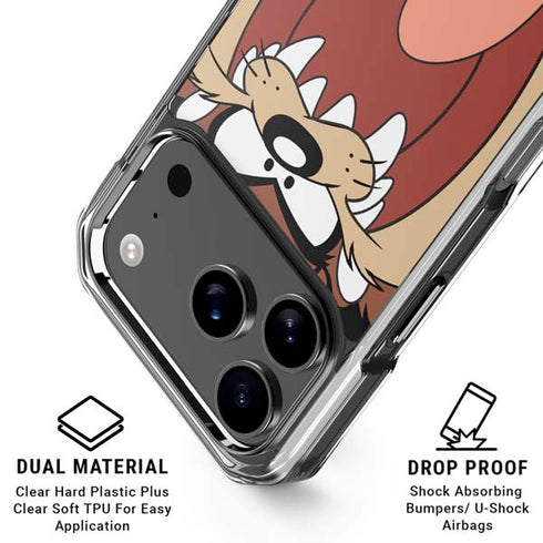 Looney Tunes Taz iPhone 18 Pro Clear Case