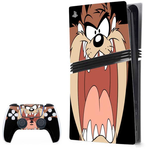 Looney Tunes Taz PS5 Pro Bundle Skin