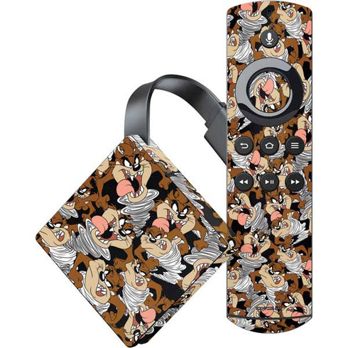 Looney Tunes Taz Super Sized Pattern Amazon Fire TV Skin