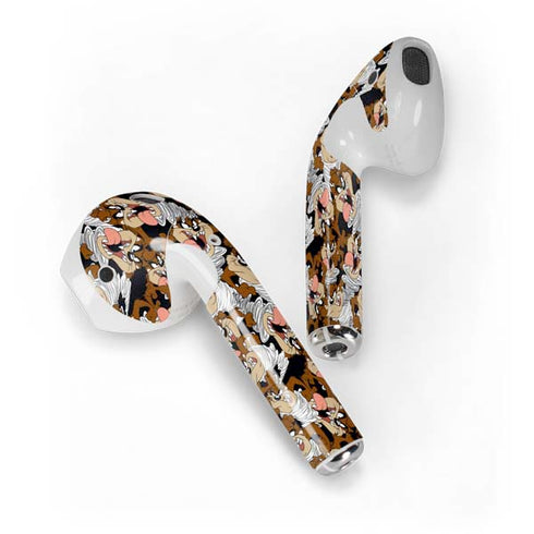 Looney Tunes Taz Super Sized Pattern Apple AirPods Skin