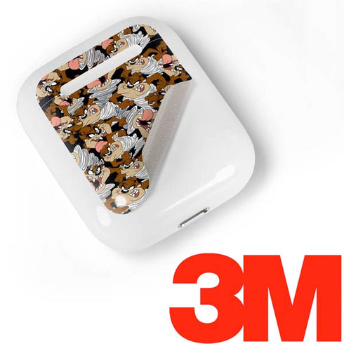 Looney Tunes Taz Super Sized Pattern Apple AirPods Skin