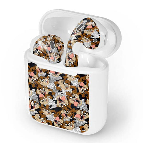 Looney Tunes Taz Super Sized Pattern Apple AirPods Skin