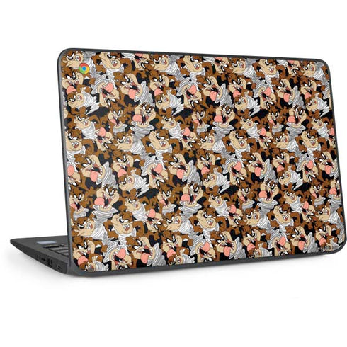 Looney Tunes Taz Super Sized Pattern HP Chromebook Skin