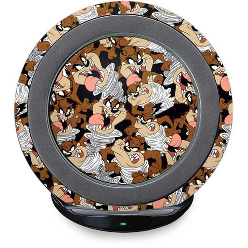 Looney Tunes Taz Super Sized Pattern Fast Charge Wireless Charging Stand Skin