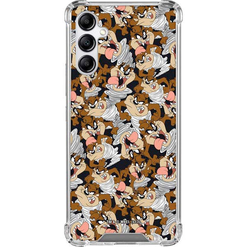 Looney Tunes Taz Super Sized Pattern Gabb Phone 4 Clear Case