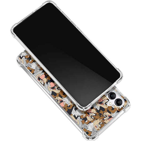 Looney Tunes Taz Super Sized Pattern Gabb Phone 4 Clear Case