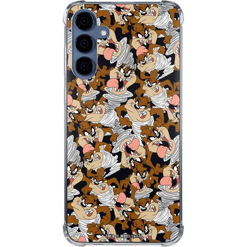 Looney Tunes Taz Super Sized Pattern Galaxy A35 5G Clear Case