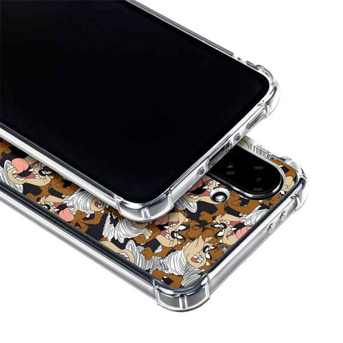 Looney Tunes Taz Super Sized Pattern Galaxy A36 5G Clear Case