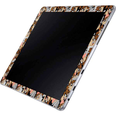 Looney Tunes Taz Super Sized Pattern Galaxy Book 12in Skin