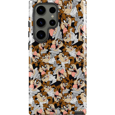 Looney Tunes Taz Super Sized Pattern Galaxy S23 Ultra Pro Case