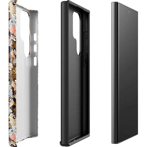 Looney Tunes Taz Super Sized Pattern Galaxy S23 Ultra Pro Case