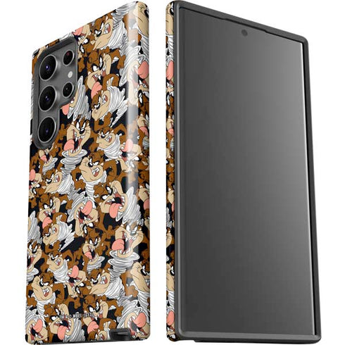 Looney Tunes Taz Super Sized Pattern Galaxy S23 Ultra Pro Case