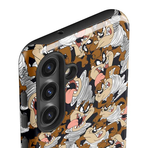 Looney Tunes Taz Super Sized Pattern Galaxy S25 Impact Case