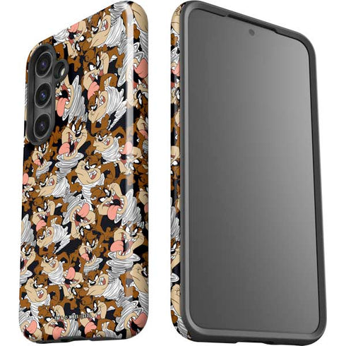 Looney Tunes Taz Super Sized Pattern Galaxy S25 Impact Case