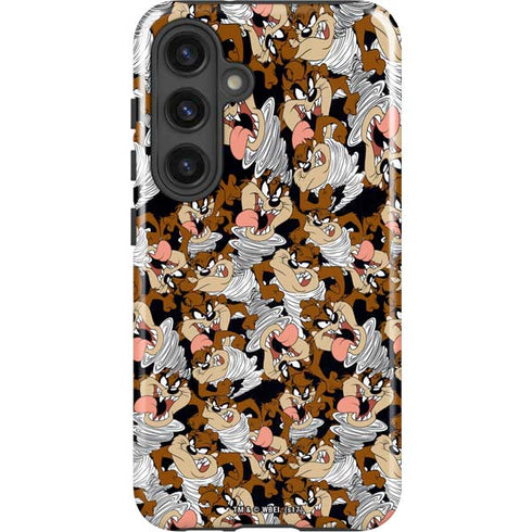 Looney Tunes Taz Super Sized Pattern Galaxy S25 Plus Impact Case