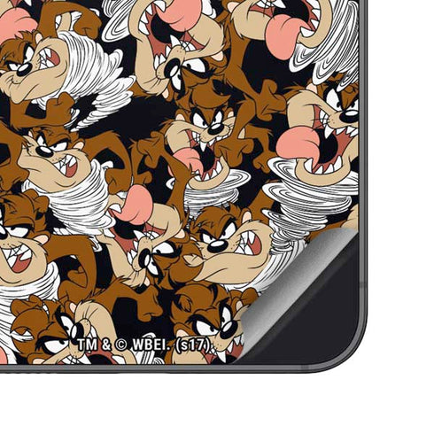 Looney Tunes Taz Super Sized Pattern Galaxy S24 Plus Skin