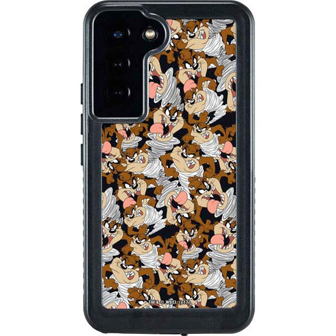 Looney Tunes Taz Super Sized Pattern Galaxy S24 Plus Waterproof Case