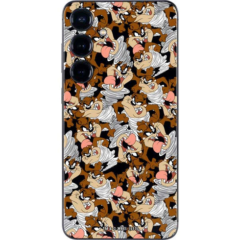 Looney Tunes Taz Super Sized Pattern Galaxy S24 Skin