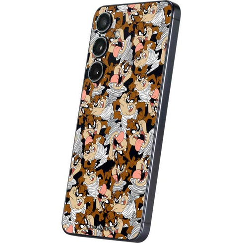 Looney Tunes Taz Super Sized Pattern Galaxy S24 Skin