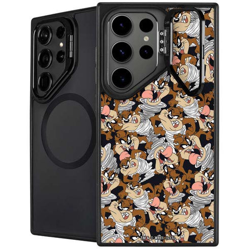 Looney Tunes Taz Super Sized Pattern Galaxy S25 Ultra Kickstand Case