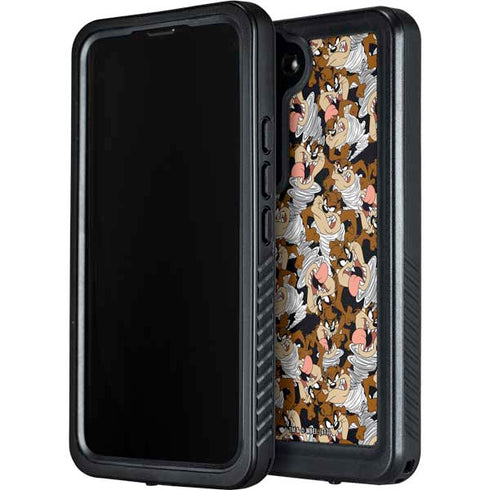 Looney Tunes Taz Super Sized Pattern Galaxy S24 Waterproof Case