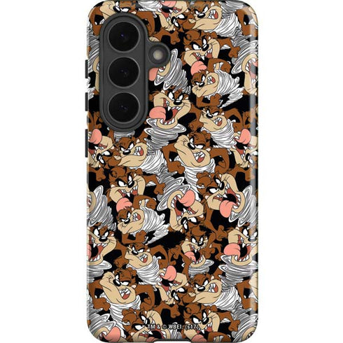 Looney Tunes Taz Super Sized Pattern Galaxy S26 Plus Impact Case